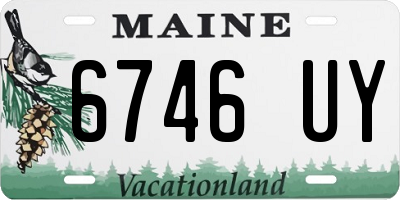 ME license plate 6746UY