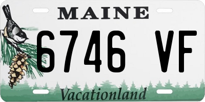 ME license plate 6746VF