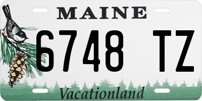 ME license plate 6748TZ