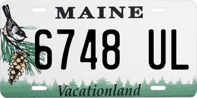 ME license plate 6748UL