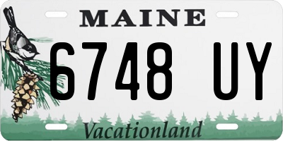 ME license plate 6748UY