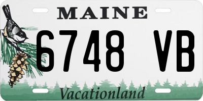 ME license plate 6748VB