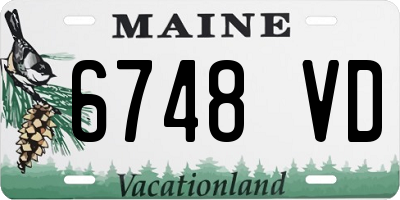 ME license plate 6748VD