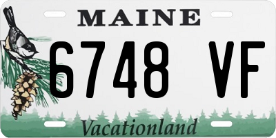 ME license plate 6748VF