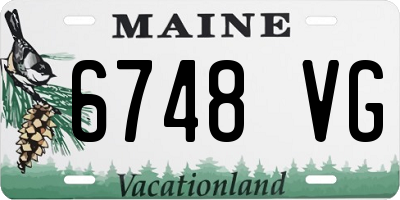 ME license plate 6748VG