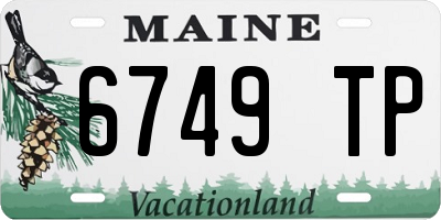 ME license plate 6749TP