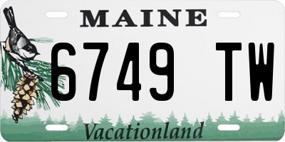 ME license plate 6749TW