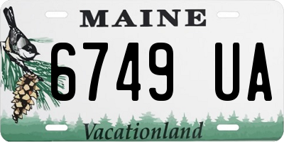 ME license plate 6749UA