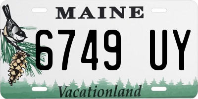 ME license plate 6749UY