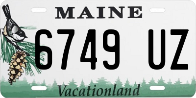 ME license plate 6749UZ