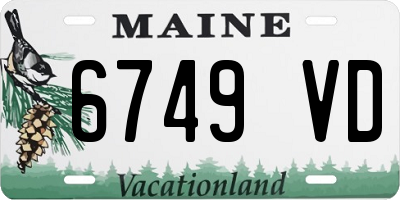 ME license plate 6749VD