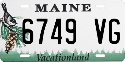 ME license plate 6749VG