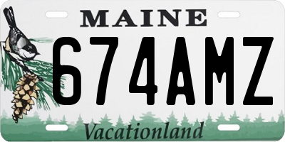 ME license plate 674AMZ