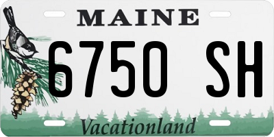 ME license plate 6750SH