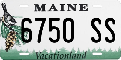 ME license plate 6750SS