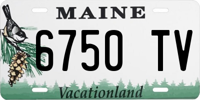 ME license plate 6750TV