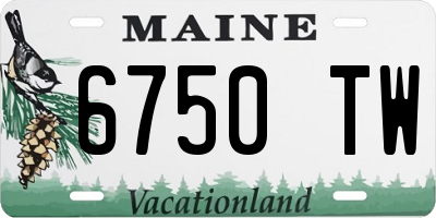 ME license plate 6750TW