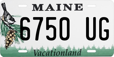 ME license plate 6750UG