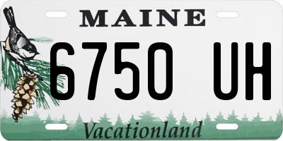 ME license plate 6750UH