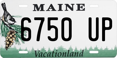 ME license plate 6750UP