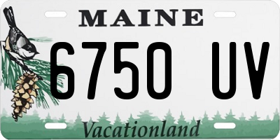 ME license plate 6750UV