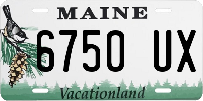 ME license plate 6750UX