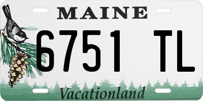 ME license plate 6751TL