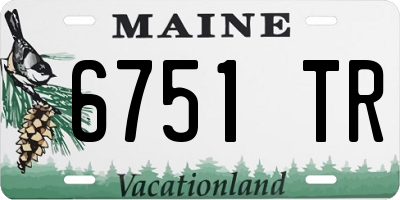 ME license plate 6751TR