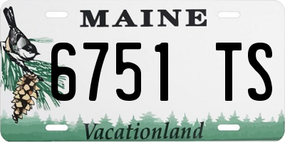 ME license plate 6751TS