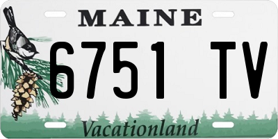 ME license plate 6751TV