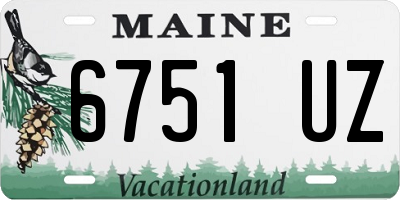 ME license plate 6751UZ