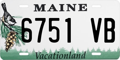 ME license plate 6751VB