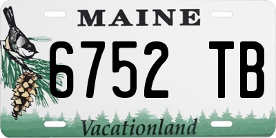 ME license plate 6752TB
