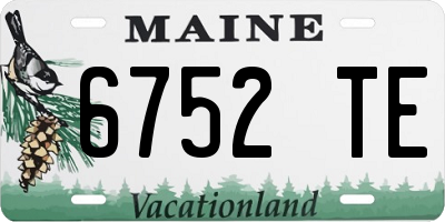ME license plate 6752TE
