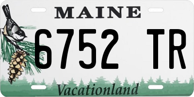 ME license plate 6752TR