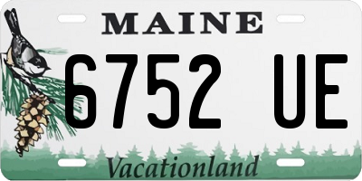 ME license plate 6752UE