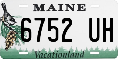 ME license plate 6752UH