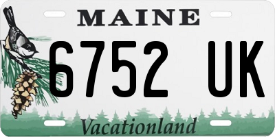 ME license plate 6752UK