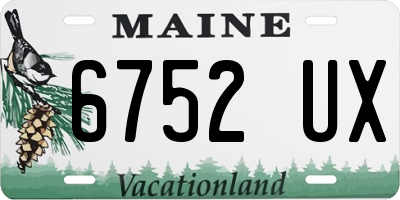 ME license plate 6752UX