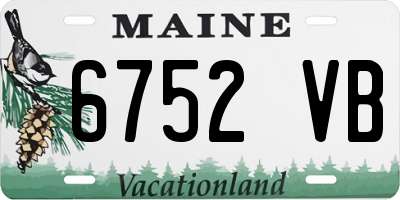 ME license plate 6752VB