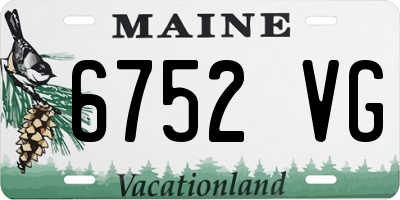 ME license plate 6752VG