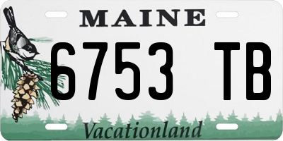 ME license plate 6753TB