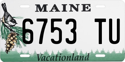 ME license plate 6753TU