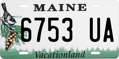 ME license plate 6753UA