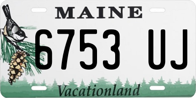 ME license plate 6753UJ