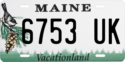 ME license plate 6753UK