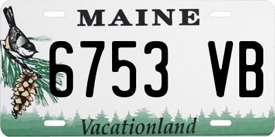 ME license plate 6753VB