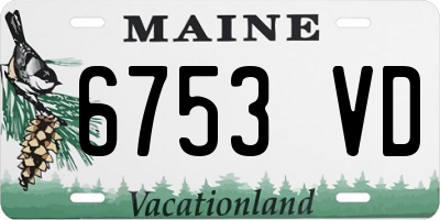 ME license plate 6753VD