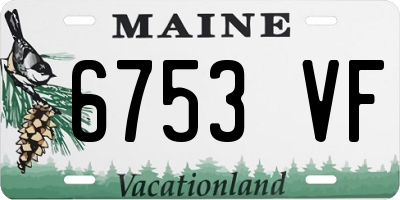 ME license plate 6753VF