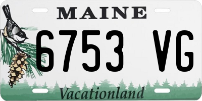 ME license plate 6753VG